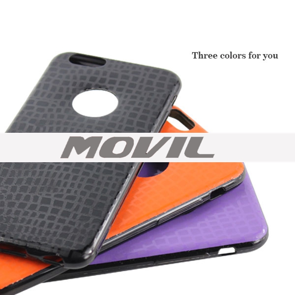 NP-2677 Cubrir de nuevo estilo PU funda de TPU para el iPhone 6-10